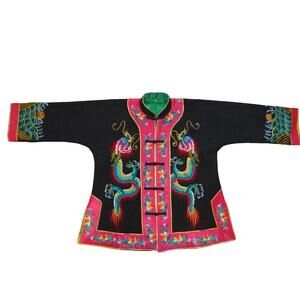 Embroidered Dragon Jacket Women's Outerwear
